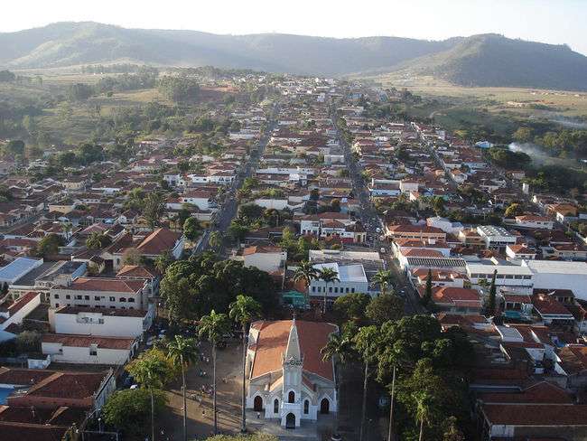 vista aérea de são pedro sp